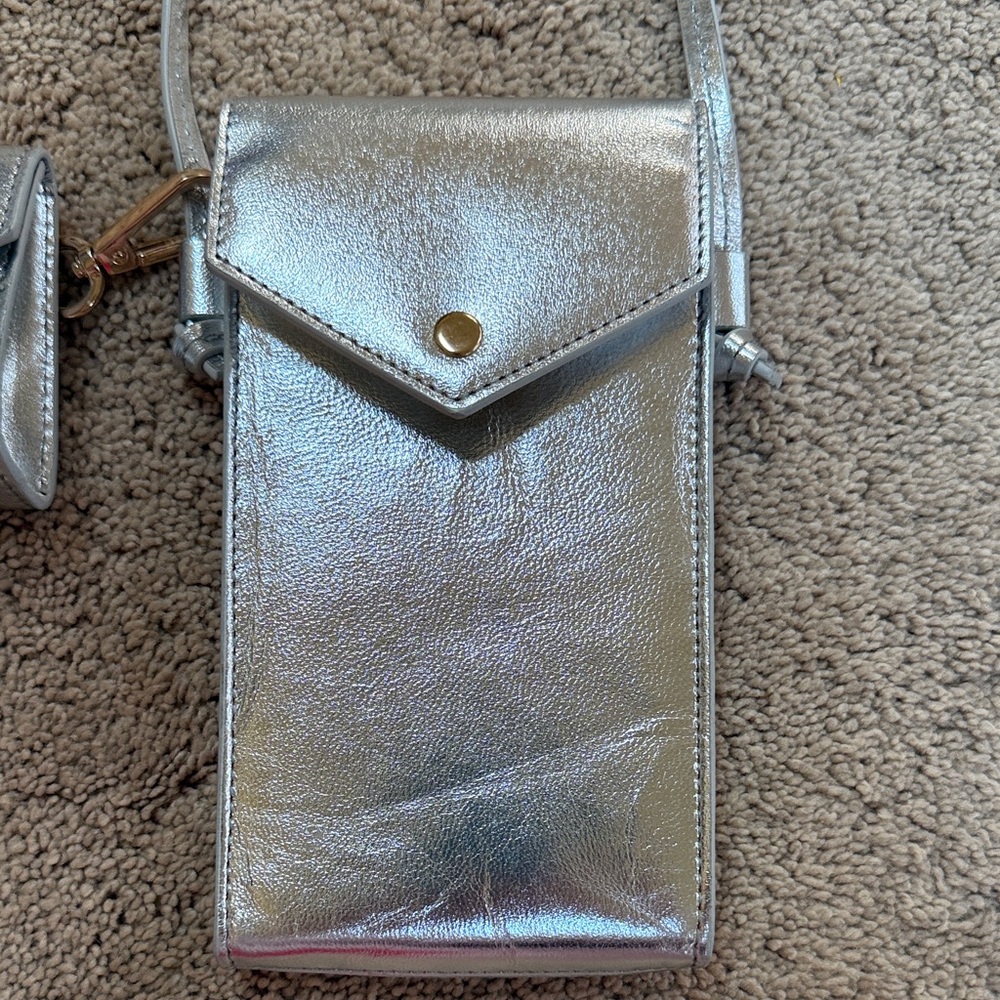 J. Crew Silver Crossbody Bag Set - Picture 2 of 6